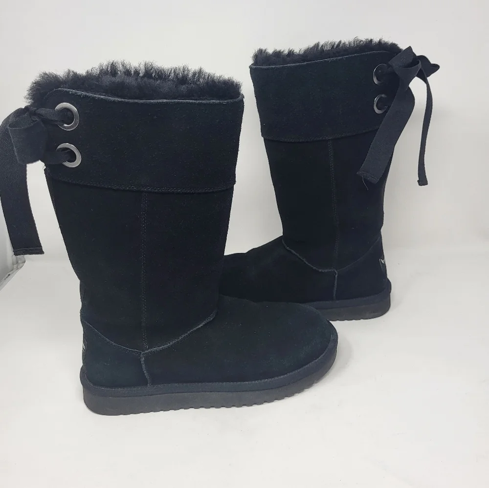Koolaburra‎ by UGG Women Size 6 Black Suede Andrah Tall Boots
